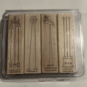 Stampin’ Up Along the Same Lines Wood Stamp Set